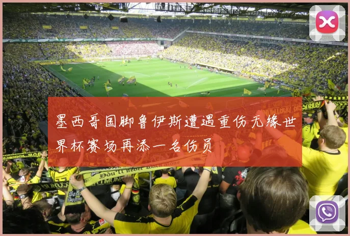 墨西哥国脚鲁伊斯遭遇重伤无缘世界杯赛场再添一名伤员